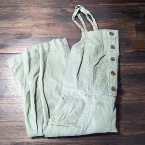 Old Navy Linen Jumpsuit Sage Green